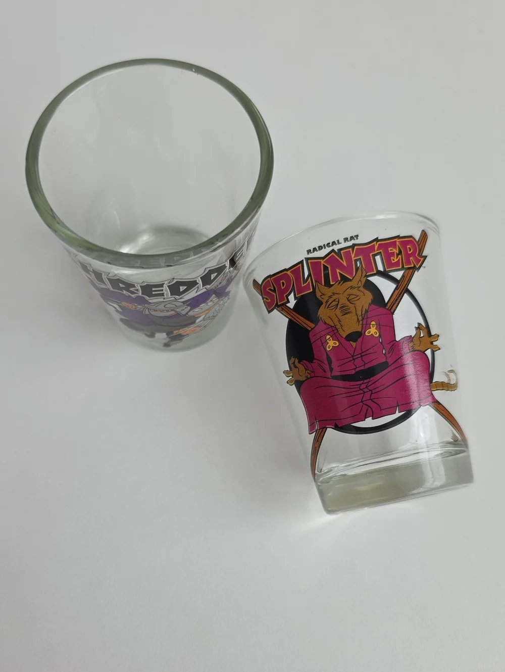 Teenage Mutant Ninja Turtles shot glasses Shredder and Splinter - Set Of 4 TMNT